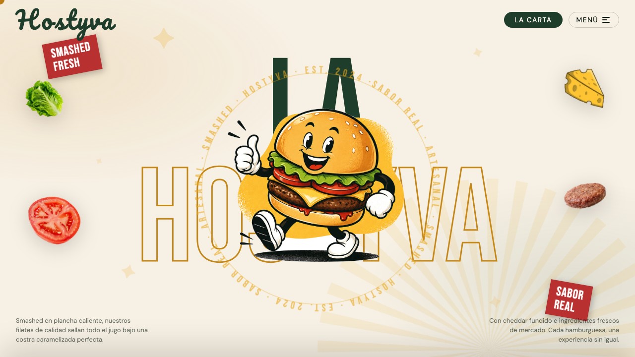 Captura de web de comida rápida